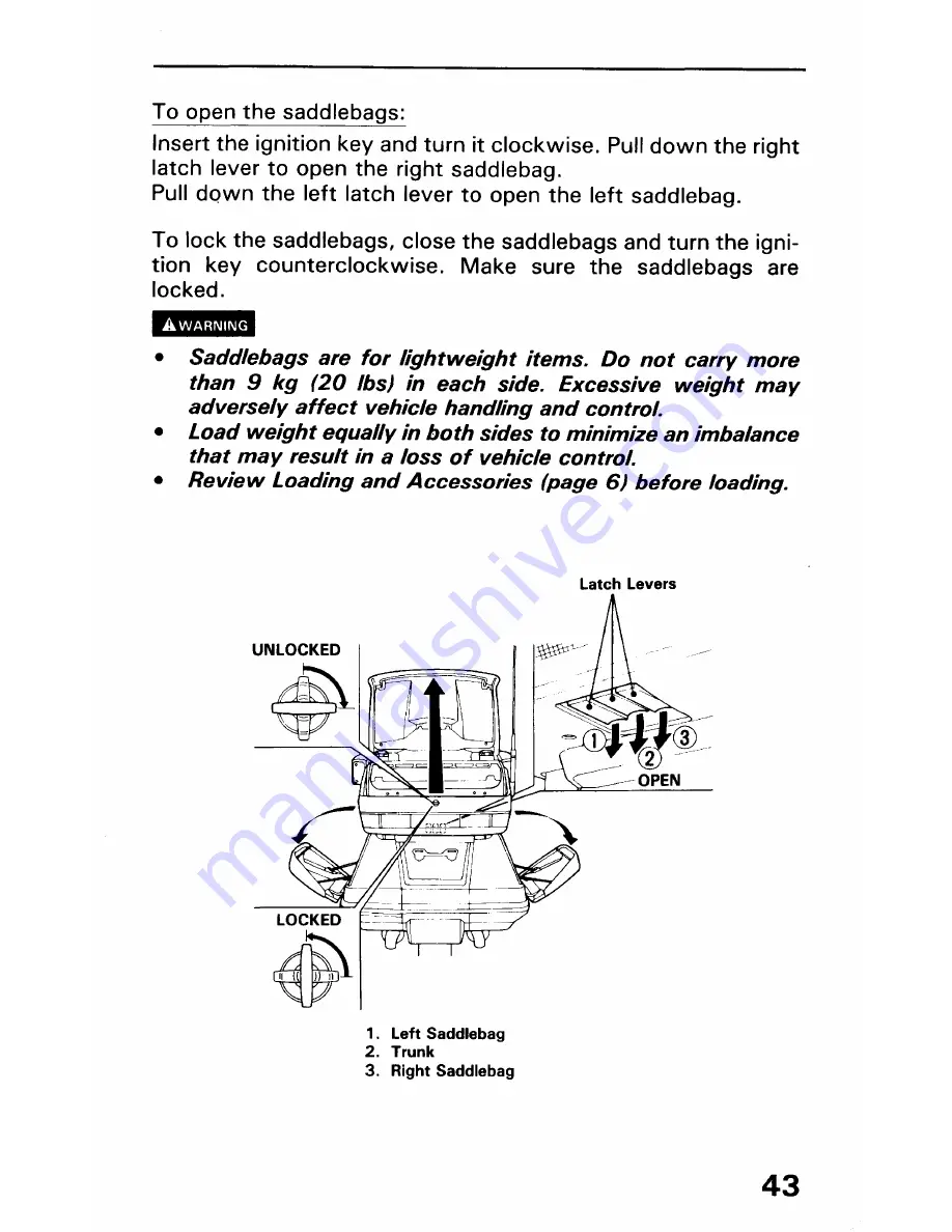 Honda GOLDWING GL1500 Owner'S Manual Download Page 53