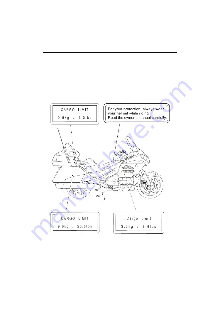 Honda GOLDWING GL1800/A 2015 Owner'S Manual Download Page 12