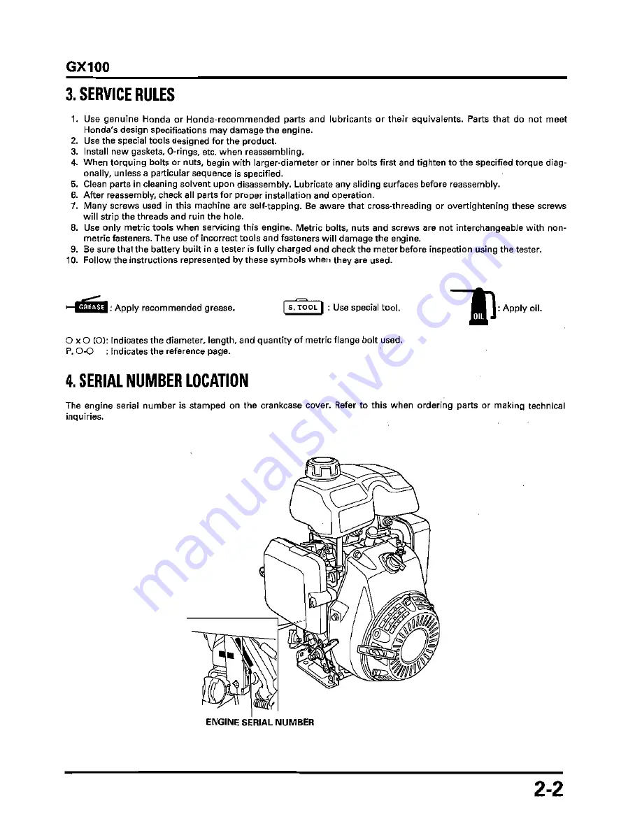 Honda GX100 Скачать руководство пользователя страница 19