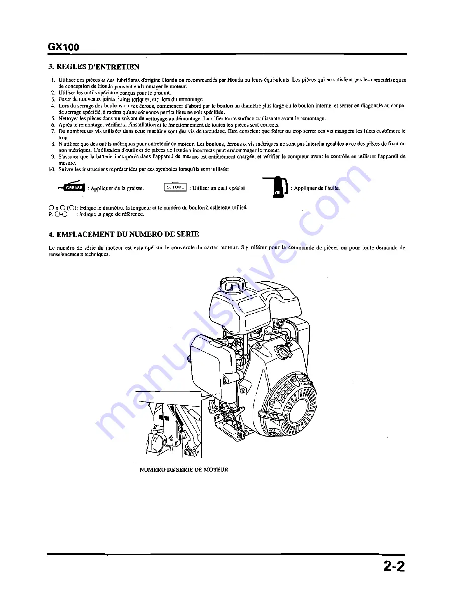 Honda GX100 Скачать руководство пользователя страница 21