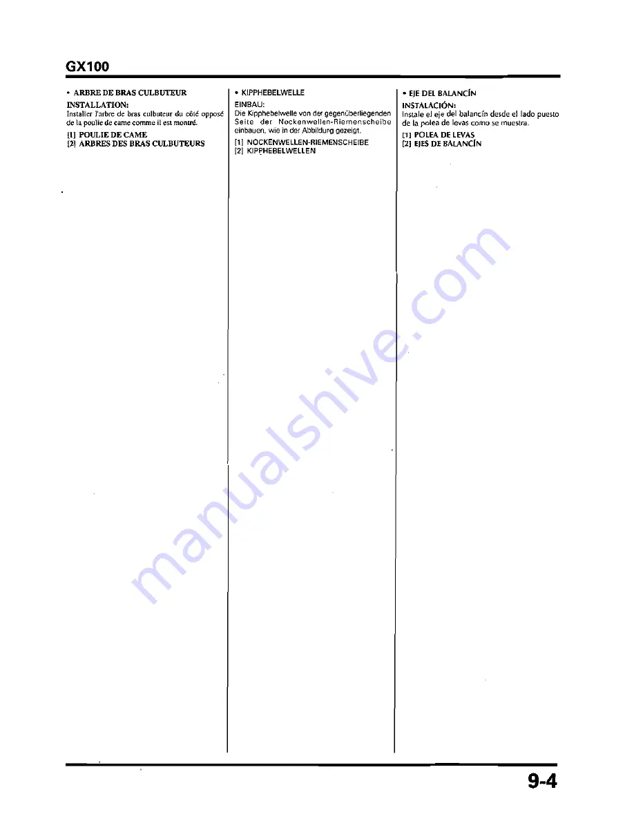 Honda GX100 Workshop Manual Download Page 143