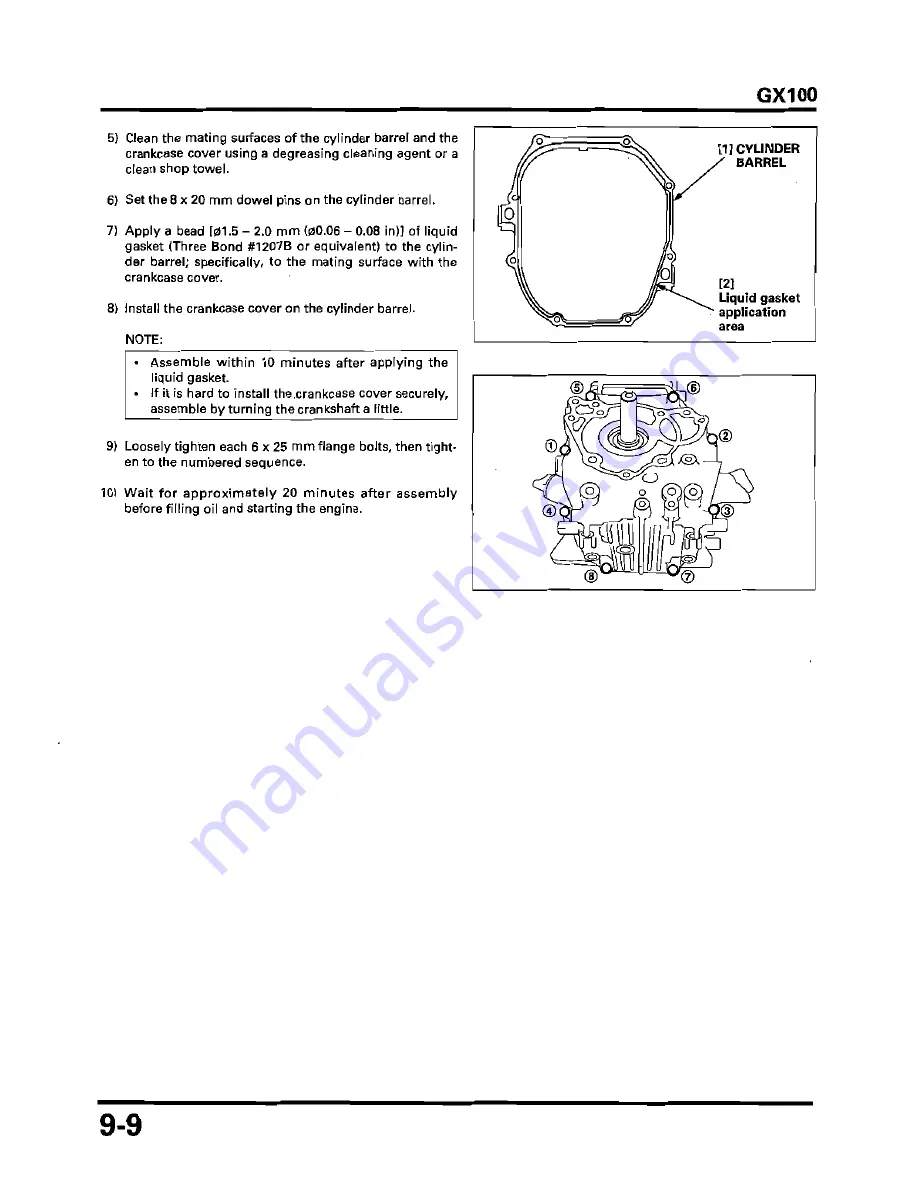 Honda GX100 Workshop Manual Download Page 152