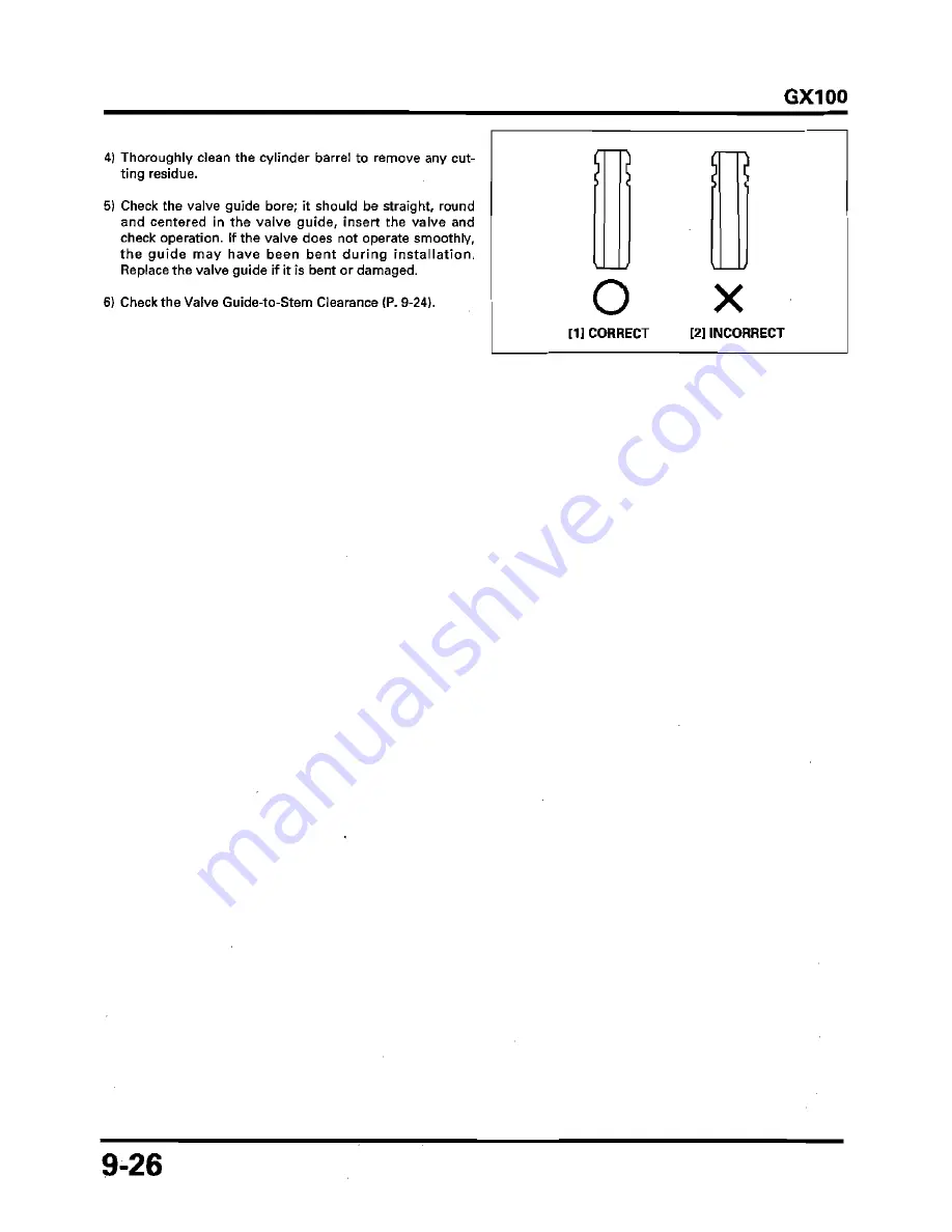 Honda GX100 Workshop Manual Download Page 186