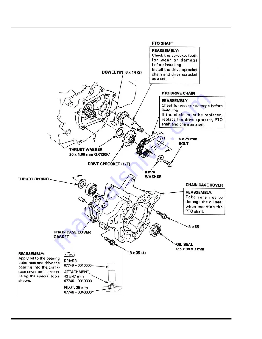 Honda GX120K1 Скачать руководство пользователя страница 128