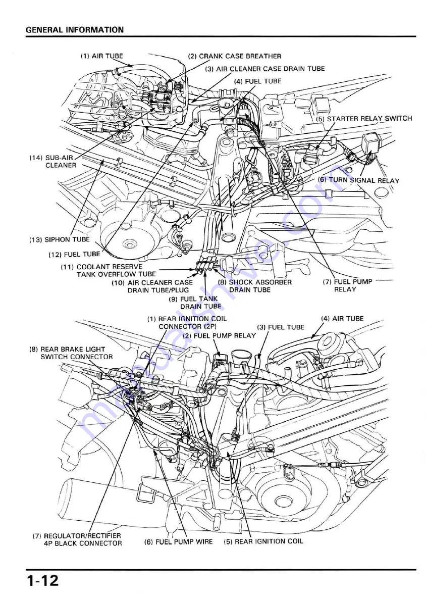 Honda Hawk GT NT650 1988 Service Manual Download Page 16