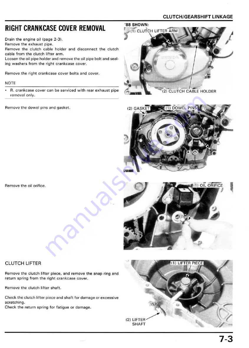 Honda Hawk GT NT650 1988 Service Manual Download Page 90