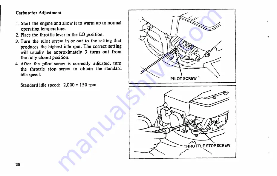 Honda HR214 Скачать руководство пользователя страница 38