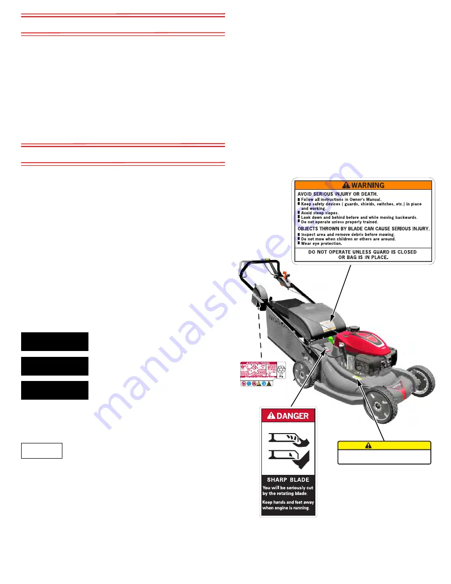 Honda HRX217U Owner'S Manual Download Page 2