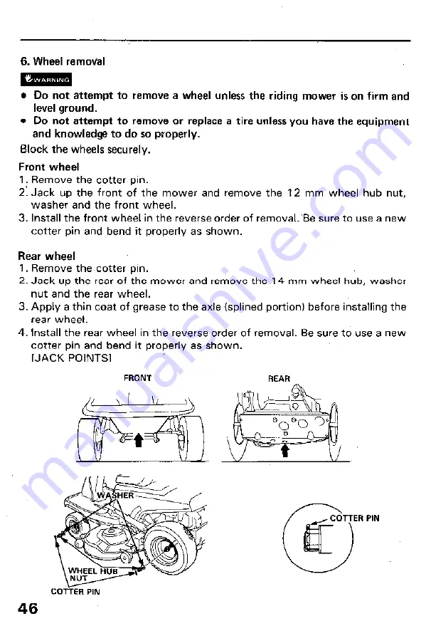 Honda HT-R3811 Owner'S Manual Download Page 48