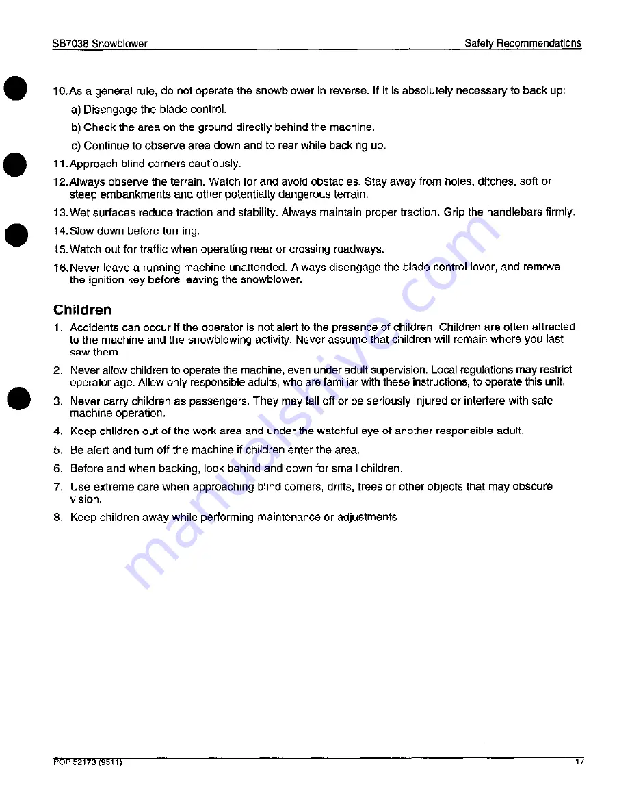 Honda SB7038 Operator'S Manual Download Page 18