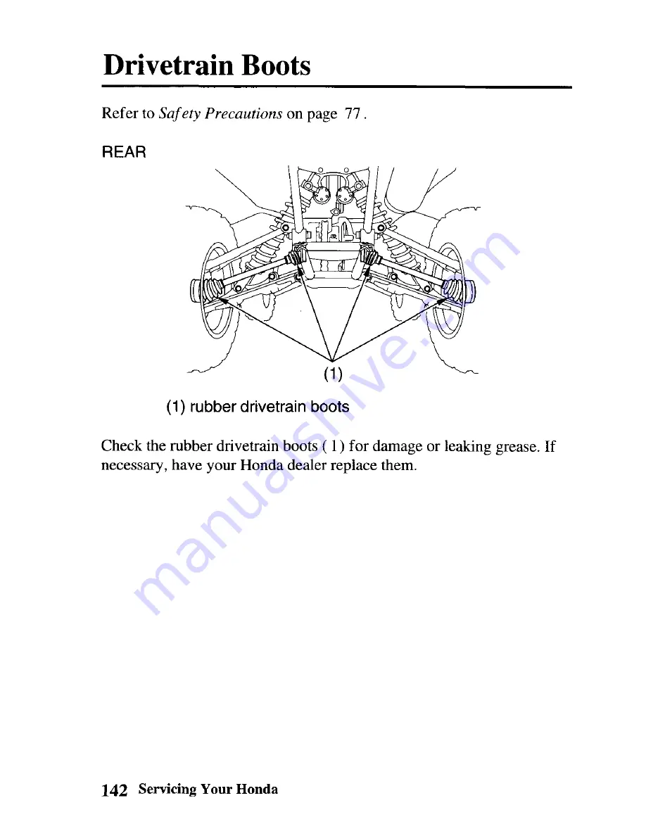 Honda SPORTAX 700XX Owner'S Manual Download Page 152