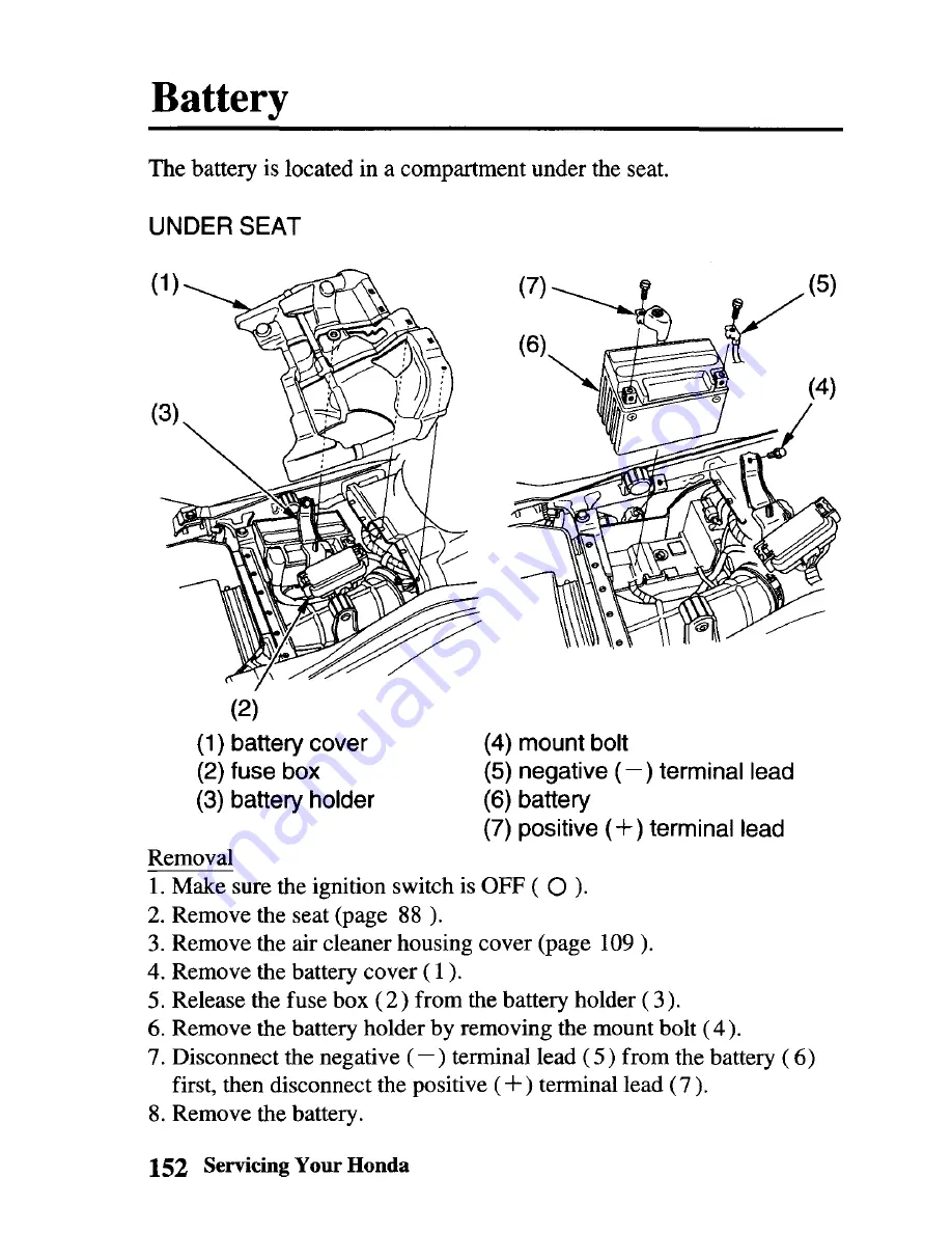 Honda SPORTAX 700XX Owner'S Manual Download Page 162