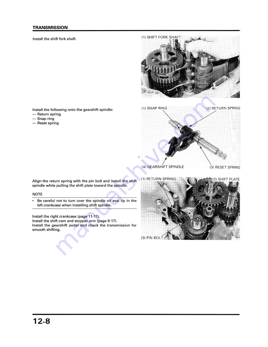 Honda XR250R Service Manual Download Page 167