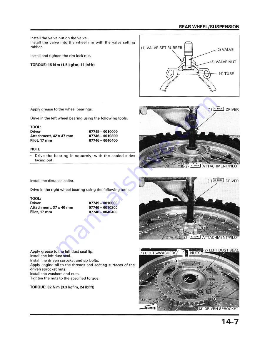 Honda XR250R Service Manual Download Page 202