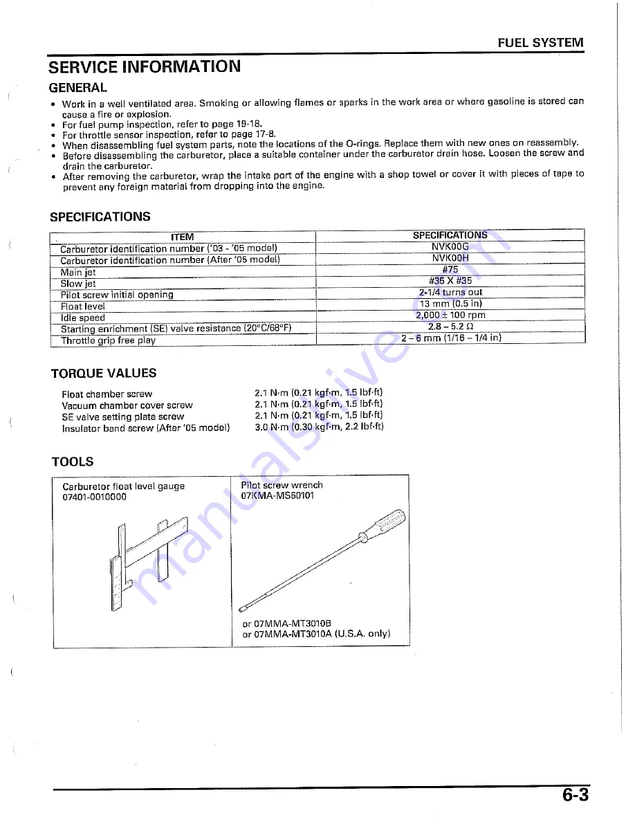 Honda Zoomer Service Manual Download Page 77