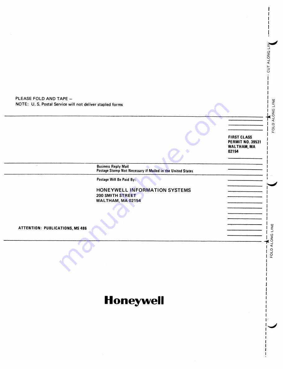 Honeywell 66 Configuration Manuals Download Page 229