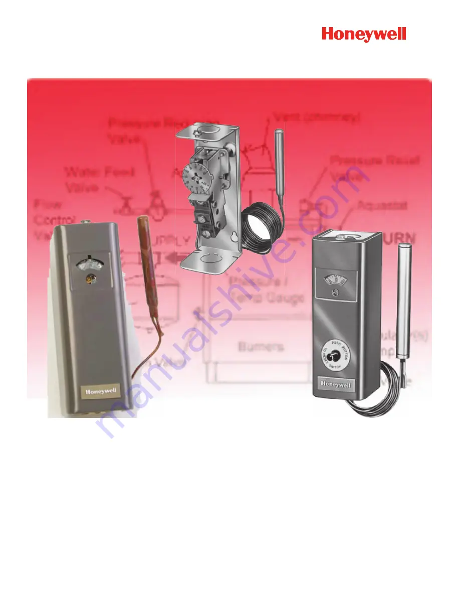 Honeywell Aquastat L4006 Installation Manual Download Page 1