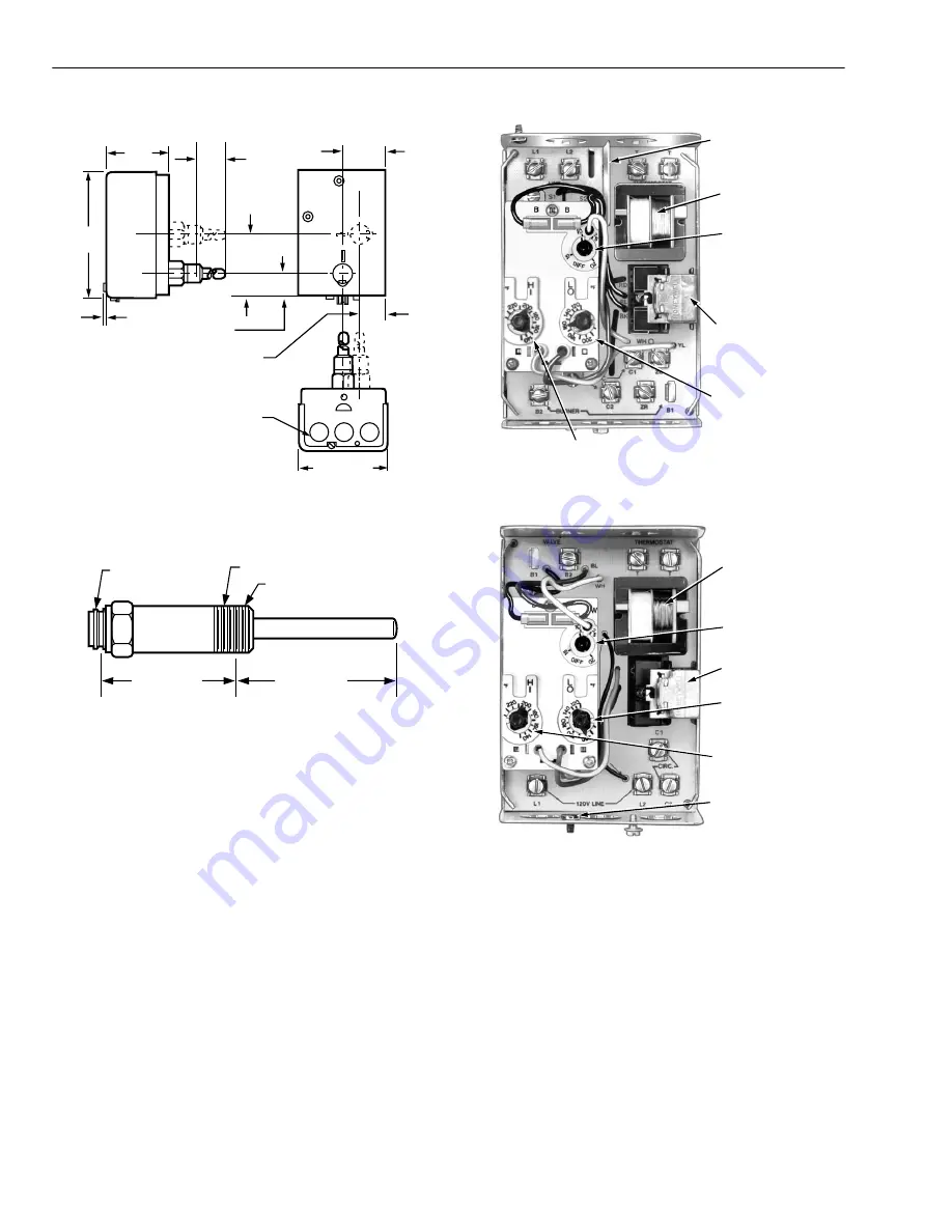 Honeywell AQUASTAT L8124A Product Data Download Page 4