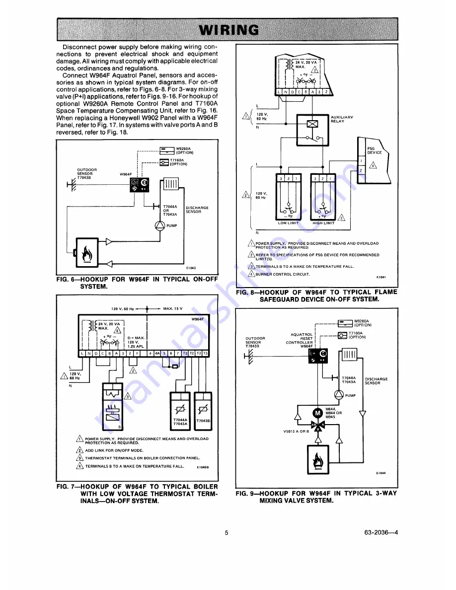 Honeywell Aquatrol W964F Features Download Page 5