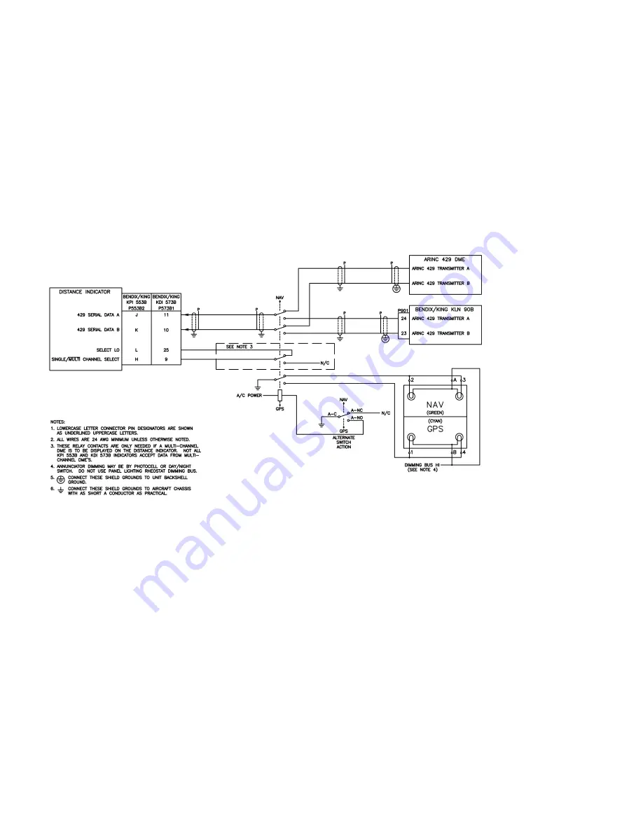 Honeywell BENDIX/KING KLN 90B Installation Manual Download Page 66