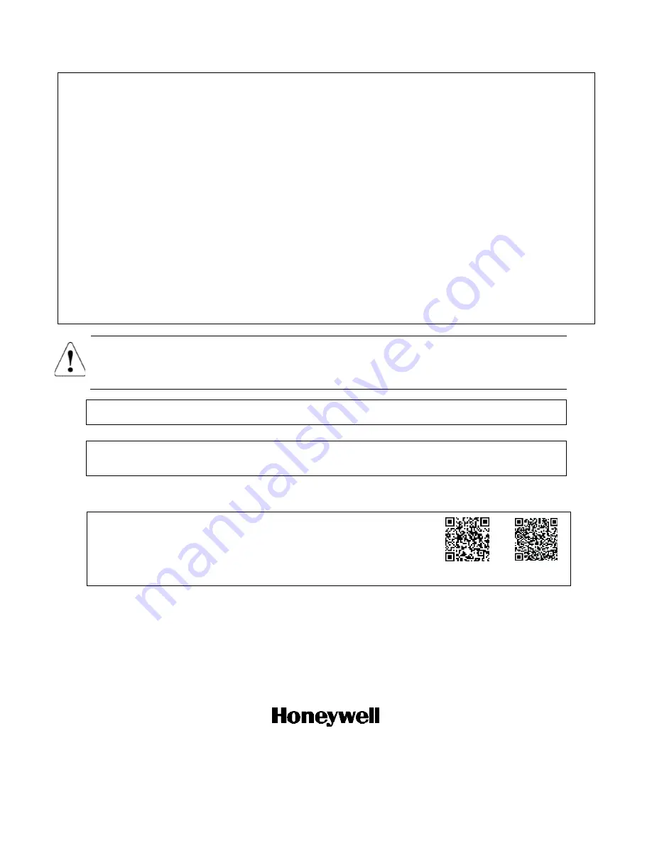 Honeywell CDMA-X Installation And Setup Manual Download Page 24