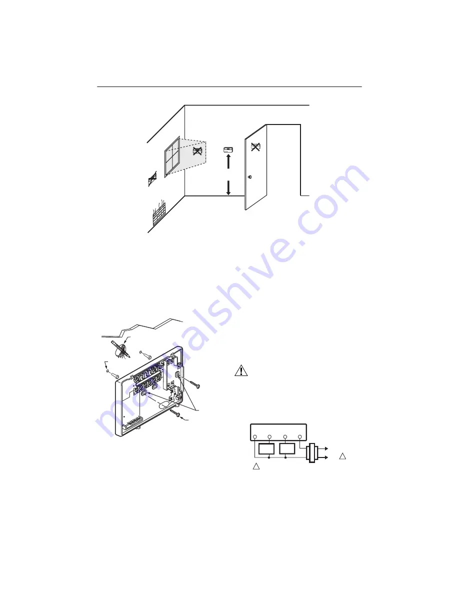 Honeywell Chronotherm Deluxe T8601D Installation Instructions Manual Download Page 2