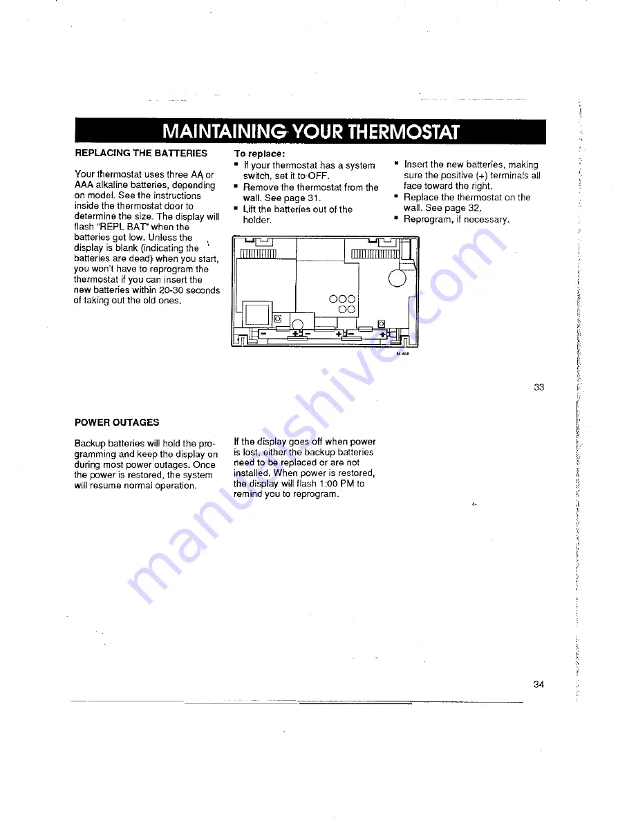 Honeywell Chronotherm II Owner'S Manual Download Page 20