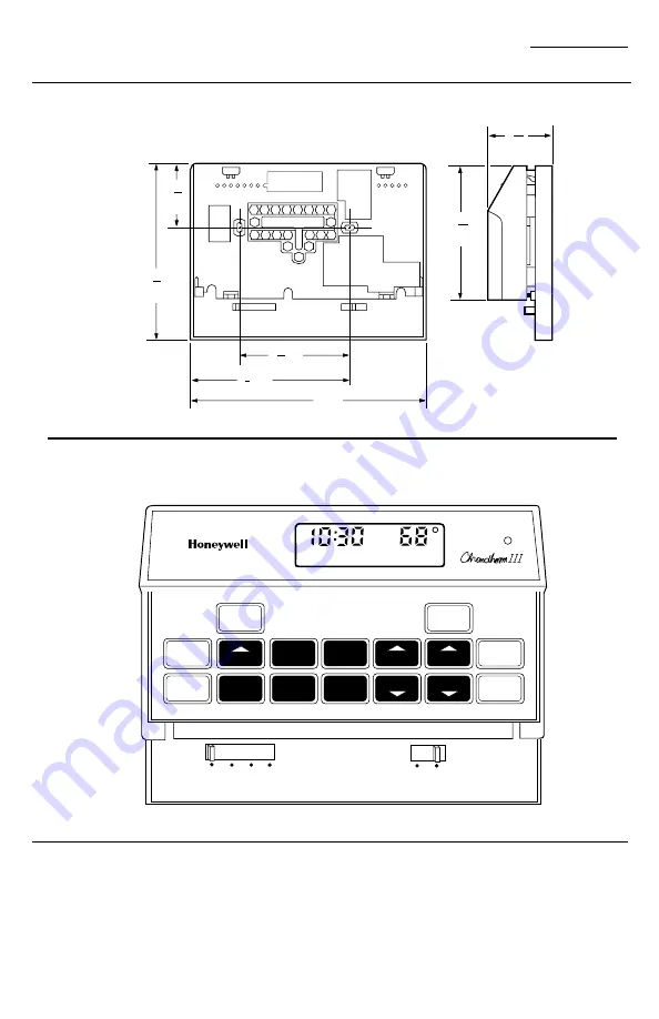 Honeywell CHRONOTHERM III T8624C Скачать руководство пользователя страница 3