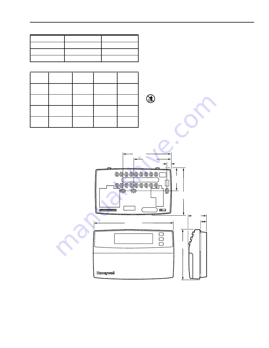 Honeywell Chronotherm IV T8600D Product Data Download Page 3