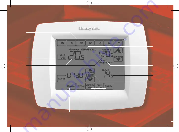 Honeywell Chronotherm Vision Скачать руководство пользователя страница 2