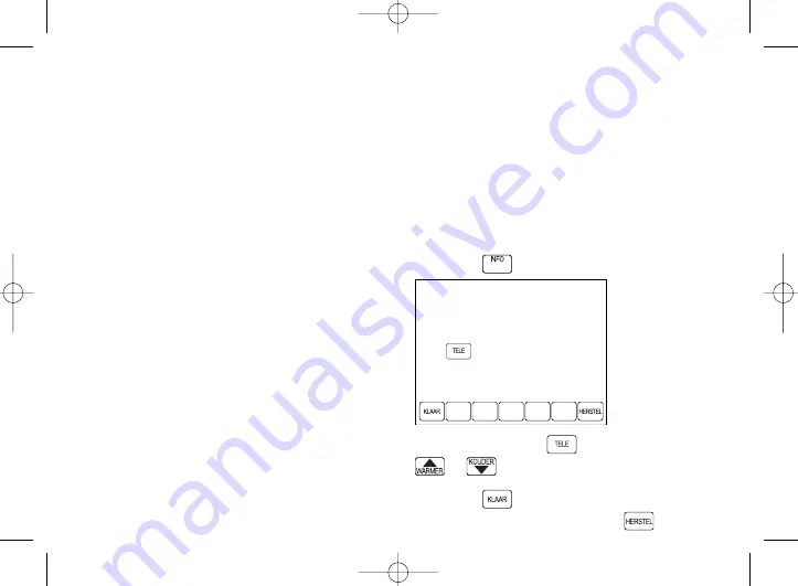 Honeywell Chronotherm Vision (Dutch) Gebruiksaanwijzing Download Page 30