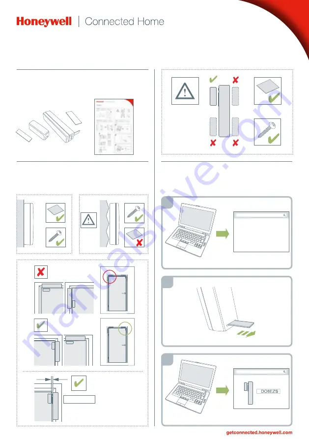 Honeywell Connected Home DO8EZS Скачать руководство пользователя страница 1