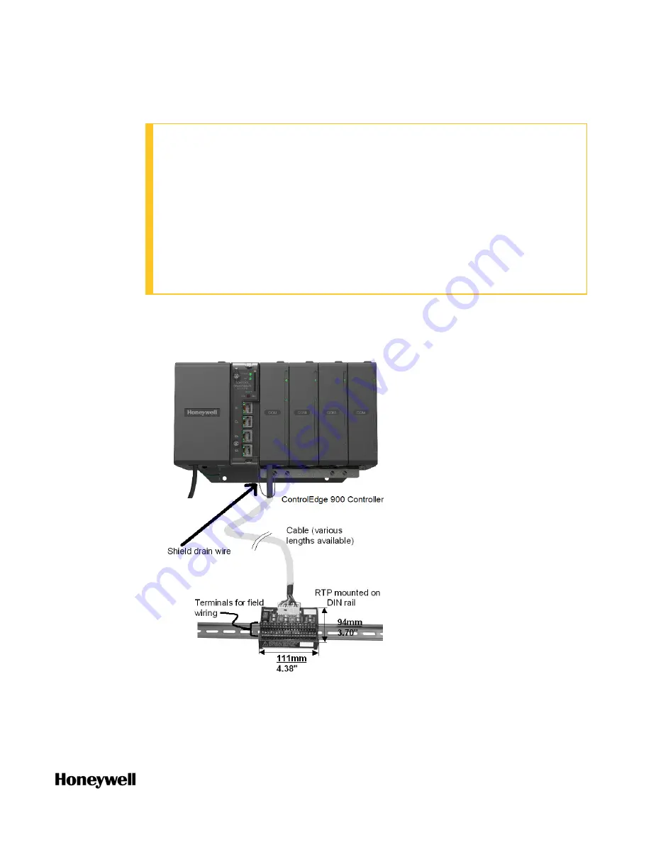 Honeywell ControlEdge 900 platform Hardware Planning And Installation Manual Download Page 189