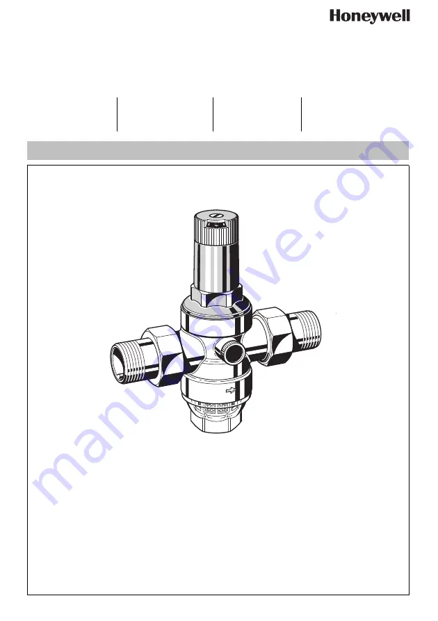 Honeywell D06F Installation Instructions Manual Download Page 1