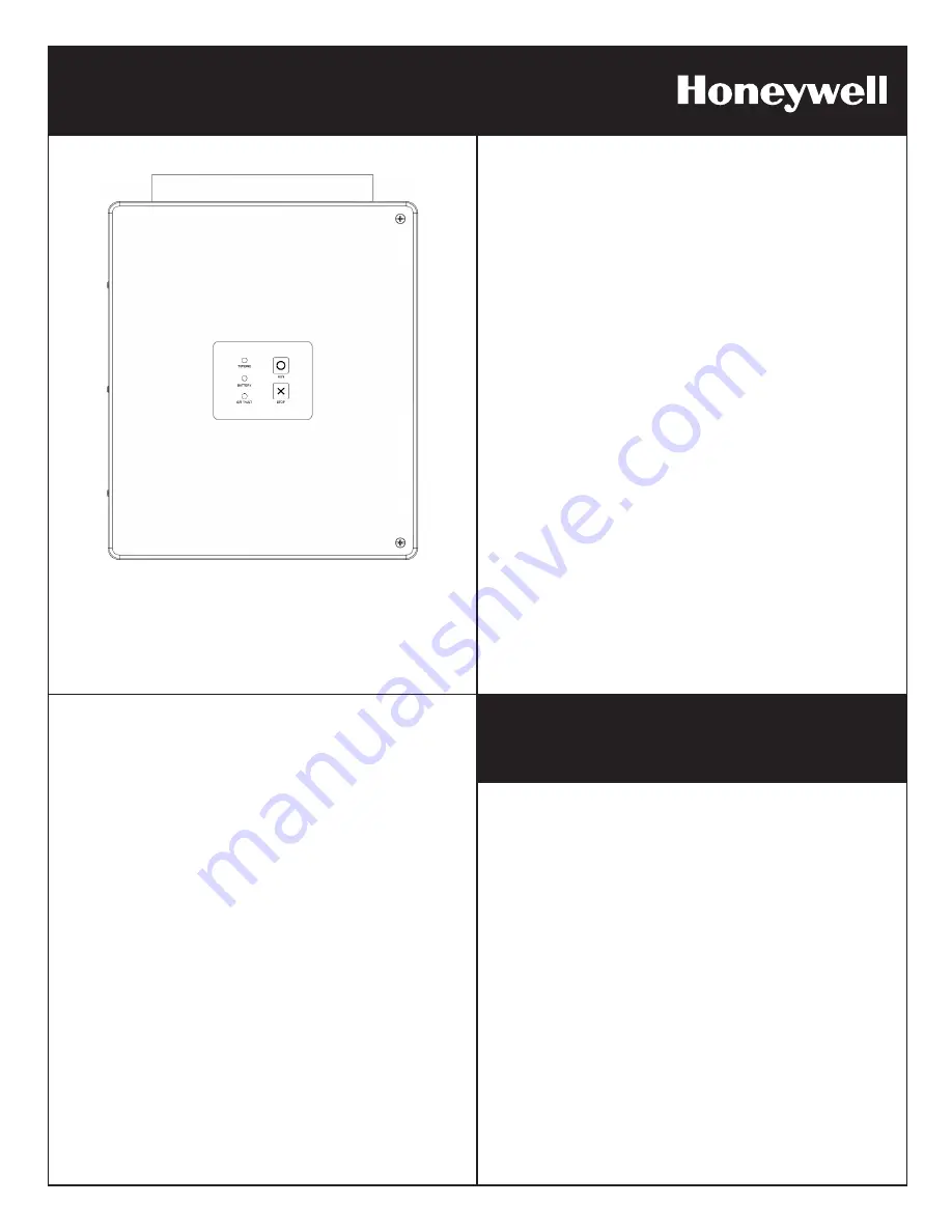 Honeywell DCCC6500 Quick Start Manual Download Page 1