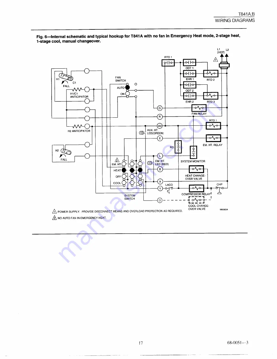 Honeywell Easy-To-See TRADELINE T841B Скачать руководство пользователя страница 17