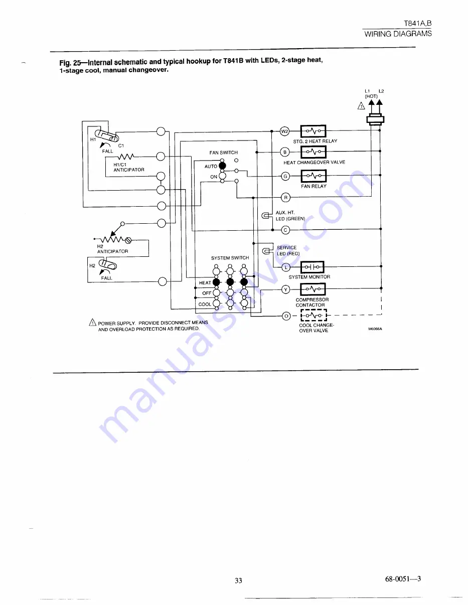 Honeywell Easy-To-See TRADELINE T841B Скачать руководство пользователя страница 33