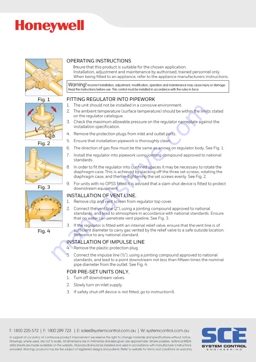 Honeywell Elster Jeavons J125 Manual Download Page 3