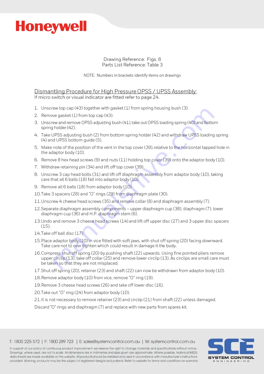 Honeywell Elster Jeavons S200 Manual Download Page 22