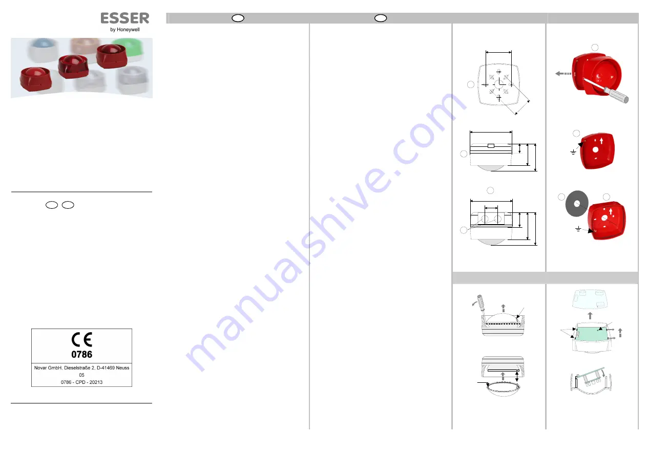 Honeywell ESSER IQ8Alarm Installation Instruction Download Page 1