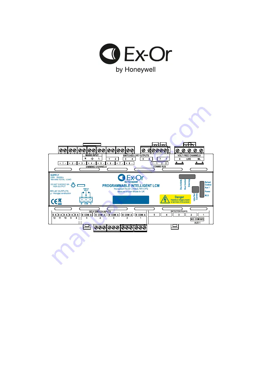 Honeywell Ex-Or CDH8U5 Installation And Commissioning Instructions Download Page 1