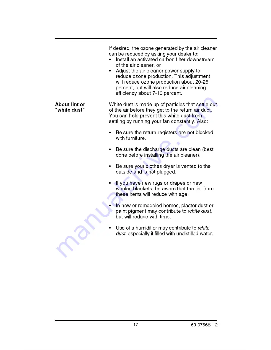 Honeywell F50F Owner'S Manual Download Page 19