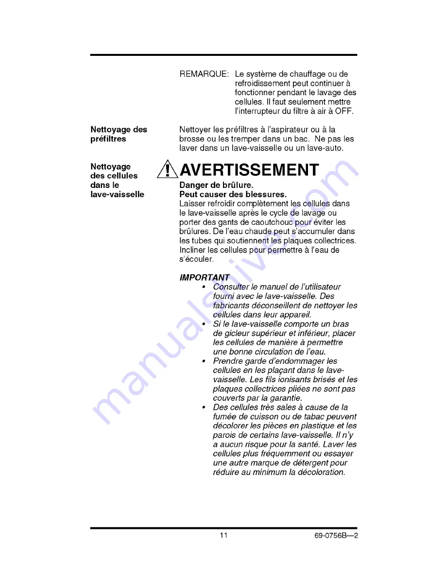 Honeywell F50F Owner'S Manual Download Page 41