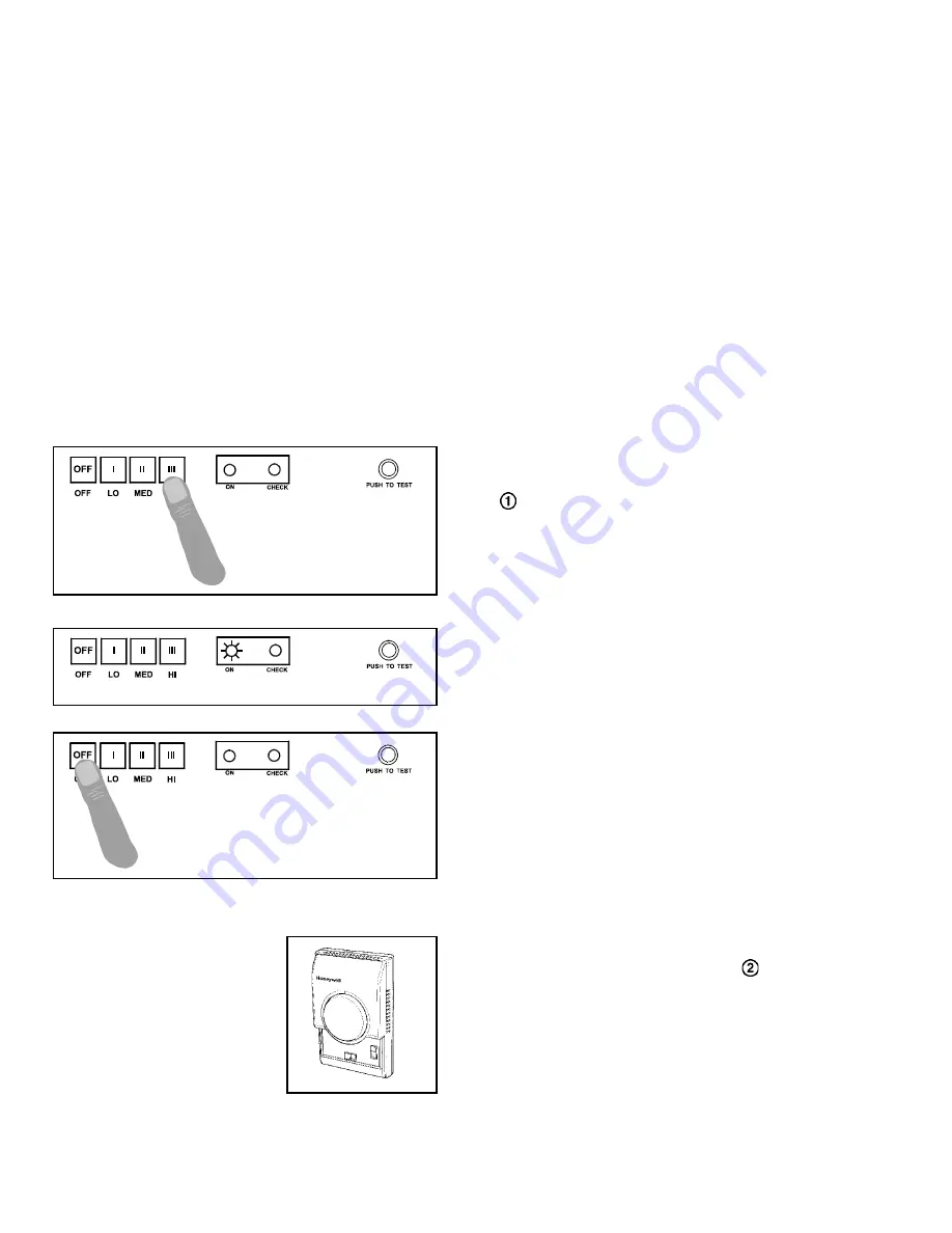 Honeywell F57A Owner'S Manual Download Page 16