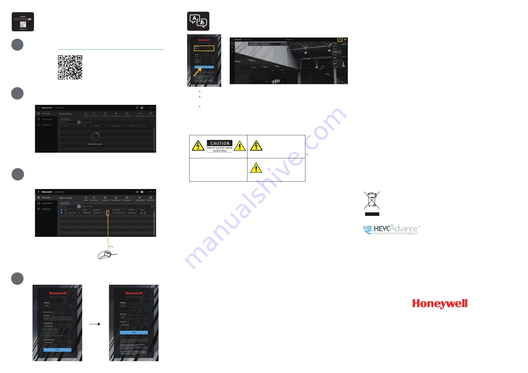 Honeywell HC60WB4R2 Quick Installation Manual Download Page 2