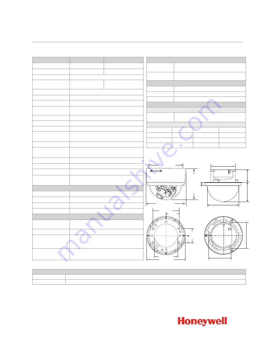 Honeywell HD3C Specifications Download Page 2