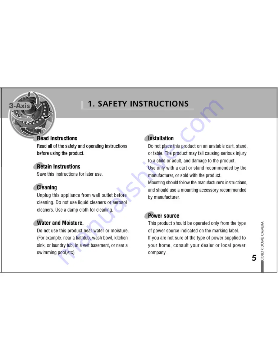 Honeywell HD73 Series Operation Manual Download Page 5