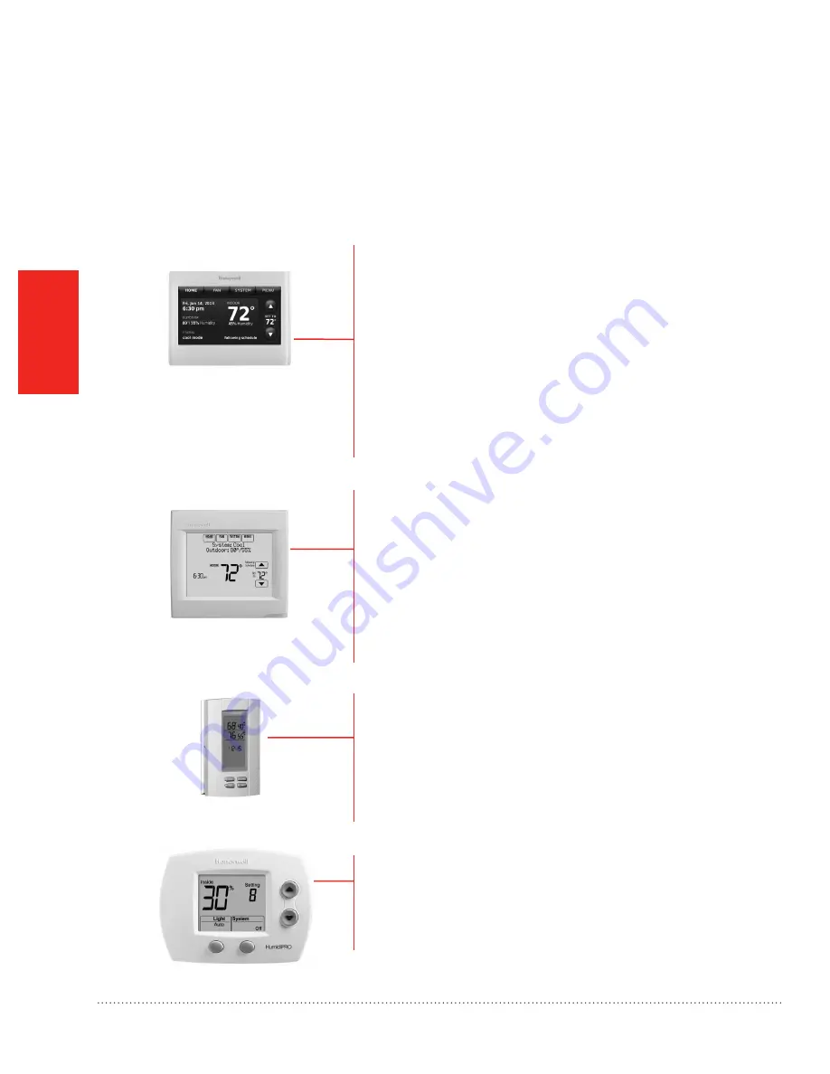 Honeywell HM609 Operating Manual Download Page 34