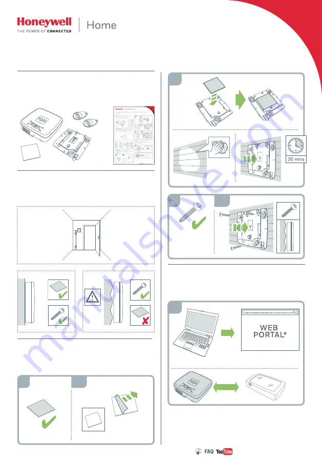 Honeywell Home SPR-S8EZS Quick Start Manual Download Page 1