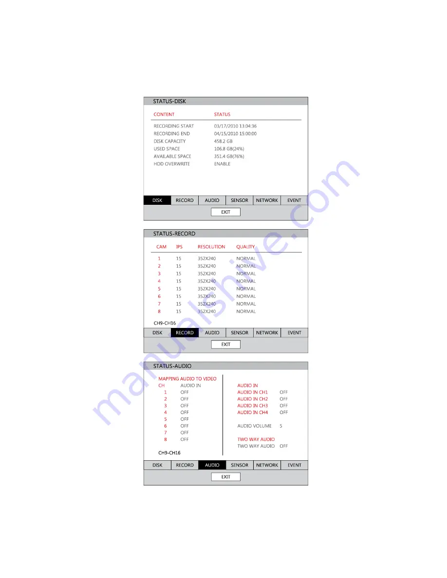 Honeywell HRDP DVR Скачать руководство пользователя страница 57